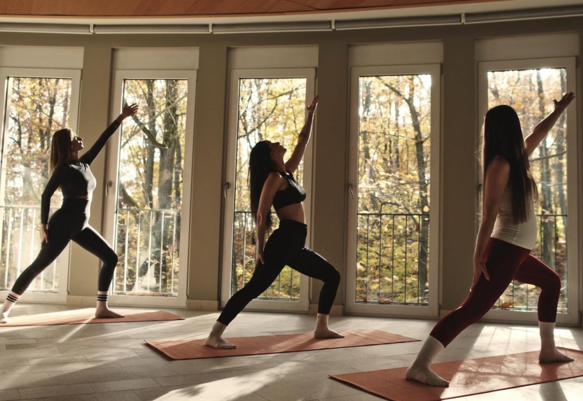 Precise Resort Bad Saarow Exteriör bild A yoga class